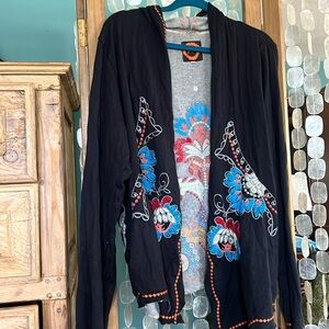 Embroidered Biya by Johnny Was sweater/jacket